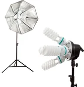 Inne akcesoria studyjne - CineGEN Lampa światła stałego SOFTBOX octa 90cm 5x65W 290cm VIVID-O9615 - miniaturka - grafika 1