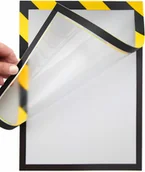 Tablice i flipcharty - Ramka magnetyczna, samoprzylepna BHP A4 - miniaturka - grafika 1