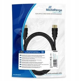 MediaRange Kabel HDMI MediaRange MRCS196 HDMI/HDMI with Ethernet , 2.0m, czarny MRCS196 - Kable - miniaturka - grafika 2