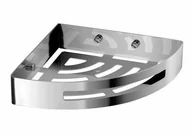 Półki łazienkowe - Gedy SMART półka narożna do kabiny prysznicowej, 210x45x210mm, stal polerowana 2479 - miniaturka - grafika 1
