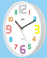 Zegary - Atrix Zegar ścienny biały cyferki #3 ATE2015WK - miniaturka - grafika 1