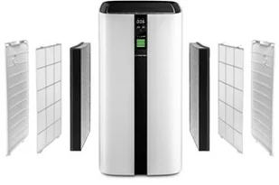 TROTEC 3 w 1 filtr karbonowy HEPA (wydajność filtracyjna 99,97%) do AirgoClean 350 E - Filtry wentylacyjne i uzdatniacze - miniaturka - grafika 3