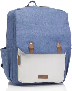 Babymel Torba do przewijania George Backpack Mid Blue/Oatmeal - Torby i organizery dla mam - miniaturka - grafika 2