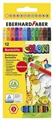Kredki, ołówki, pastele i pisaki - Eberhard Faber 514817 - kolorowe kredki Colori ścieralne, 12 szt. etui kartonowe 514817 - miniaturka - grafika 1