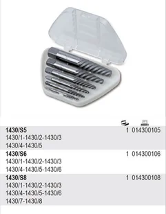 BETA KPL.WYKRĘTAKÓW DO URWANYCH ŚRUB 6SZT 1430/S6 - Pozostałe wyposażenie warsztatu - miniaturka - grafika 2