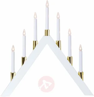 Best Season Ponadczasowy piękny świecznik LED Halla, biały - Świeczniki - miniaturka - grafika 3