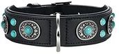 Obroże dla psów - Hunter Sioux obroża dla psa, miękka skóra bydlęca, czarny - miniaturka - grafika 1