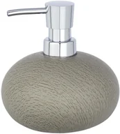 Mydelniczki i dozowniki mydła - Wenko Stylowy dozownik do mydła Joy kolor szary faktura pojemność 360 ml wykonany z cementu 12 x 12.5 cm marka B07C4TLLR8 - miniaturka - grafika 1
