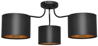 Lampy sufitowe - Alba Helam Żyrandol natynkowy 3xE27/60W/230V czarny/złoty - miniaturka - grafika 1