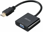 Adaptery i przejściówki - Akasa Konwerter HDMI do VGA AK-CBHD15-20BK - miniaturka - grafika 1