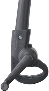 vidaXL Parasol wiszący ze stalowym słupkiem, 300 cm, zielony - Parasole ogrodowe - miniaturka - grafika 6