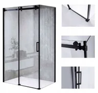 Kabiny prysznicowe - 231 HYDAR Kabina Prysznicowa Czarna 110x80 SZKŁO 8MM 23178212 78212-uniw - miniaturka - grafika 1