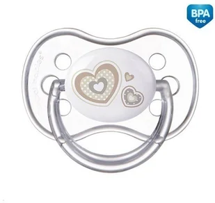 Canpol babies CANPOL SMOCZEK SILIKONOWY SYMETRYCZNY NEWBORN BABY 06 MIESIĘCY BEŻOWY CAN 22/580_WHI - Smoczki uspokajające - miniaturka - grafika 2
