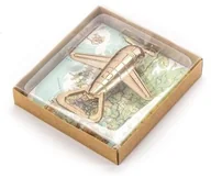 Korkociągi i otwieracze - Masters TM Soróbka Otwieracz Do Butelek Piwa Metalowy Retro Aeroplan Złoty - miniaturka - grafika 1
