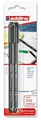 Pozostałe akcesoria dla plastyków - Edding mazaków edding edding 1200 colourpen, 1 MM, czarna, Blister, 2 sztuka 1200/2-01 - miniaturka - grafika 1