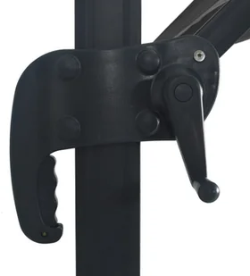 vidaXL Parasol z LED i aluminiowym słupkiem, 400x300 cm, antracyt vidaXL - Parasole ogrodowe - miniaturka - grafika 8