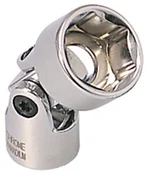 Klucze i nasadki - KS Tools 911.3851 3/8 cala Chrome Plus sześciokątny klucz nasadowy z przegubem, 19 MM 4042146052662 - miniaturka - grafika 1