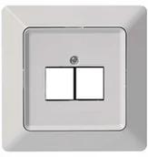 Inne akcesoria elektryczne - Front gniazdka komputerowego 2xRJ45 - miniaturka - grafika 1