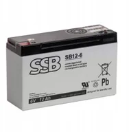 Baterie do zasilaczy awaryjnych UPS - SSB Akumulator Battery Sb 12-6V - miniaturka - grafika 1