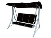 Huśtawki - Rojaplast huśtawka HOLLYWOOD czarna - miniaturka - grafika 1