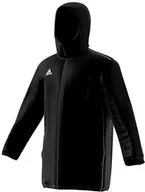 Gadżety dla kibiców - Adidas męski Stadion kurtka Core 18 - xxl czarny/biały CE9057 - miniaturka - grafika 1