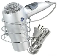 Koszyki łazienkowe - Wenko Uchwyt na suszarkę do włosów Classic, 13,5x10,5x11 cm - miniaturka - grafika 1