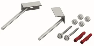 Tece profil - Mocowanie stelaża podtynkowego narożnikowe 45o 9.380.301 - Stelaże i zestawy podtynkowe do WC - miniaturka - grafika 2