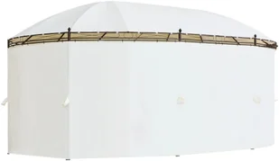 vidaXL Altana ogrodowa kolor śmietankowy 530x350x265 cm 42138 - Parasole ogrodowe - miniaturka - grafika 15