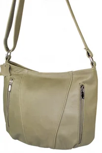 Magre (PL) Torebka Skórzana (PL) WIESIA Skóra Naturalna Gładka JASNY OLIWKOWY - Torebki damskie - miniaturka - grafika 2