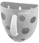 Zabawki do kąpieli - Akuku AL-BiS pojemnik na zabawki kąpielowe A0346 szary - miniaturka - grafika 1
