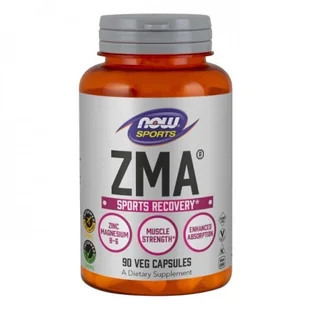 Now Foods Magnez Cynk i Witamina B6 ZMA Combination of Zinc Magnezsium & Vitamin B-6 90 kapsułek NOW SPORTS - Boostery testosteronu - miniaturka - grafika 3