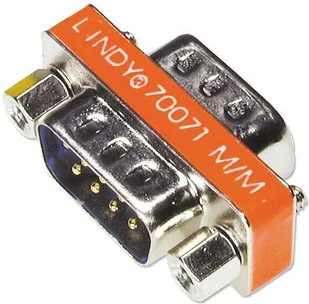 Lindy Mini Gender Changer 9-drożny D męski/męski 70071 - Adaptery i przejściówki - miniaturka - grafika 2