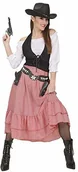 Stroje karnawałowe - Widmann Damski kostium Cowgirl Western piękno, l, Multicoloured 58453 - miniaturka - grafika 1