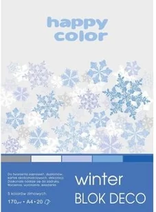 GDD Blok A4/20K Deco Winter 170g HAPPY COLOR - Artykuły biurowe - miniaturka - grafika 3