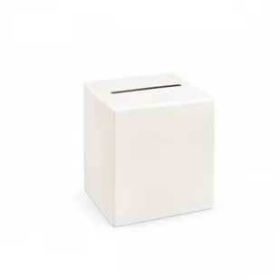 Party Deco Pudełko na koperty z życzeniami, prezentami kremowe - 1 szt. PUDTM8-079 - Wesele i ślub - miniaturka - grafika 2