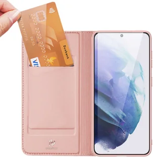Dux Ducis Etui ochronne z klapką Skin Pro skórzane do Samsung Galaxy S22 Plus Różowe 12396X7 - Etui i futerały do telefonów - miniaturka - grafika 12