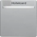 Wyłączniki światła i elektryczne - Berker ŁĄCZNIK PRZEKAŹNIKOWY NA KARTĘ HOTELOWĄ ALUMINIUM Q1 Q3 Q7 16406094 - miniaturka - grafika 1