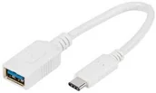 Złącza, przejściówki, adaptery - Vivanco Adapter USB Typ A gniazdo) USB Typ C wtyk) 0.1m Biały  0.1m - miniaturka - grafika 1