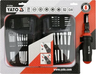 YATO ZESTAW WKRĘTAK Z KOŃCÓWKAMI 28SZT - Śrubokręty - miniaturka - grafika 3