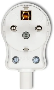 Karlik elektrotechnik WTYCZKI Wtyczka kątowa UNI-SCHUKO, skręcana biały WK-1us WK-1us - Gniazdka elektryczne - miniaturka - grafika 2