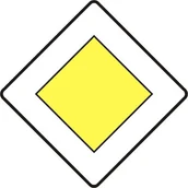 Wyposażenie miejsc publicznych - Znak drogowy informacyjny D-1 droga z pierwszeństwem - miniaturka - grafika 1