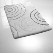 Dywaniki łazienkowe - Kleine Wolke 5518913225 Splash dywanik łazienkowy poliakryl Szary/biały 5518913556 - miniaturka - grafika 1