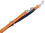 Smycze dla psów - Nobby smycz dla psów - Soft Grip, długość 200 cm, pomarańczowy, czarny - miniaturka - grafika 1