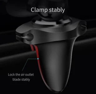 Baseus uchwyt samochodowy magnetyczny z klipsem na kabel czerwony - Uchwyty samochodowe do telefonów - miniaturka - grafika 6