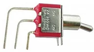 Podzespoły elektroniczne - Velleman Przełącznik dźwigniowy 90° VERTICAL TOGGLE SWITCH SPDT ON-(ON) 8019LA - miniaturka - grafika 1