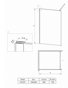 Deante Abelia KTA 031P - Kabiny prysznicowe - miniaturka - grafika 7