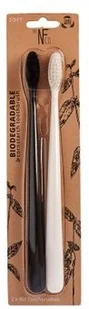 The Natural Family Co The Natural Family Co, biodegradowalne szczoteczki do zębów soft Pirate Black i Ivory Desert, 2 szt. - Szczoteczki do zębów - miniaturka - grafika 2