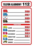 Tablice BHP - Znak informacyjny TELEFONY ALARMOWE - miniaturka - grafika 1