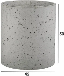 BARTPOL Sp. z o.o. Donica betonowa RING M 45/50 grafit - Donice - miniaturka - grafika 2