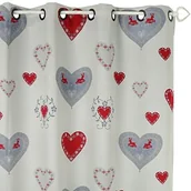 Firany i zasłony dla dzieci - Linder 0551/49829/69/375fr zasłona, abdunkelnd, zadrukowane, pralognan wartościach szarości, Bordeaux, beżowy, 145 x 260 cm 0551 /69/49829/375FR - miniaturka - grafika 1